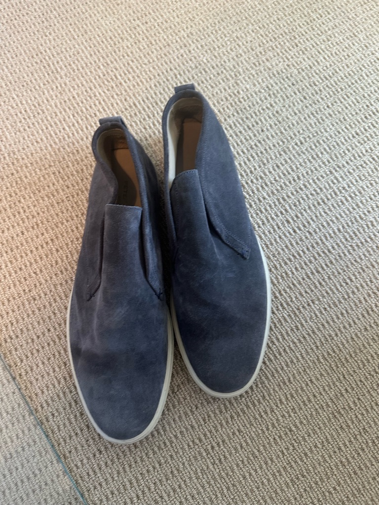 Peter Millar Men's Navy Suede Slip-On Loafers